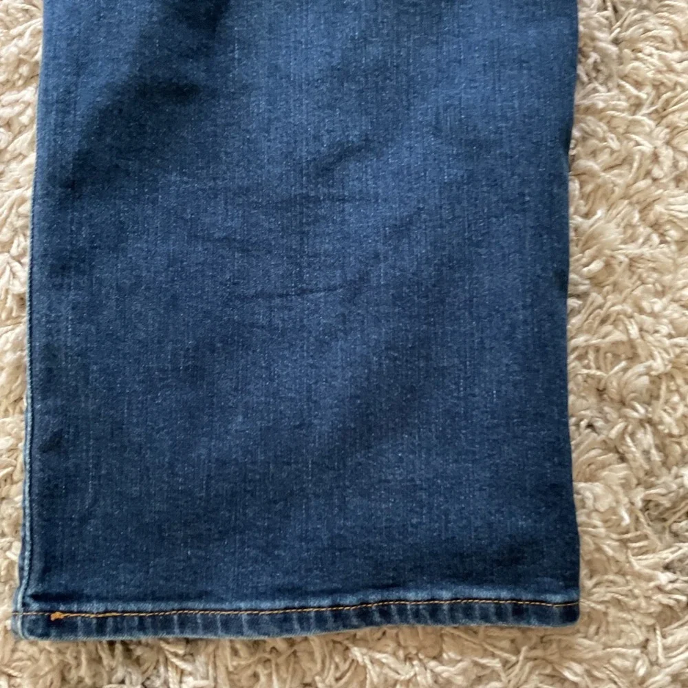 Levis High Rise Wide‎ Leg Jeans Dark Wash Blue Denim Size 31 1519